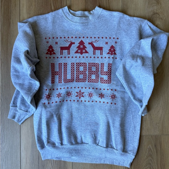 HUBBY Christmas Sweatshirt - Picture 1 of 4